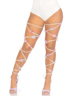 Butterfly Leg Wraps - One Size - Multicolor Leg Avenue